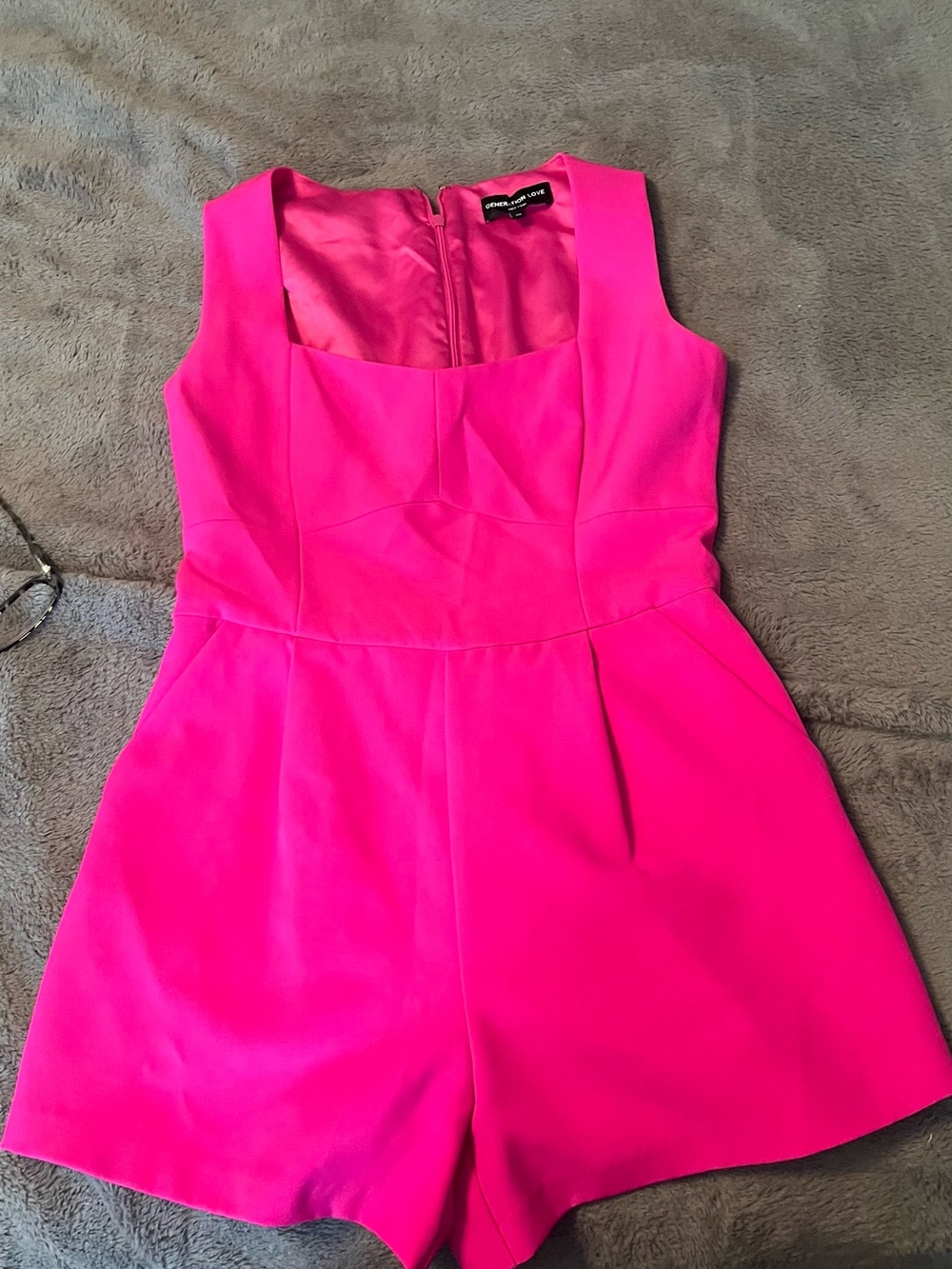 Generation Love Hot Pink Sleeveless Romper